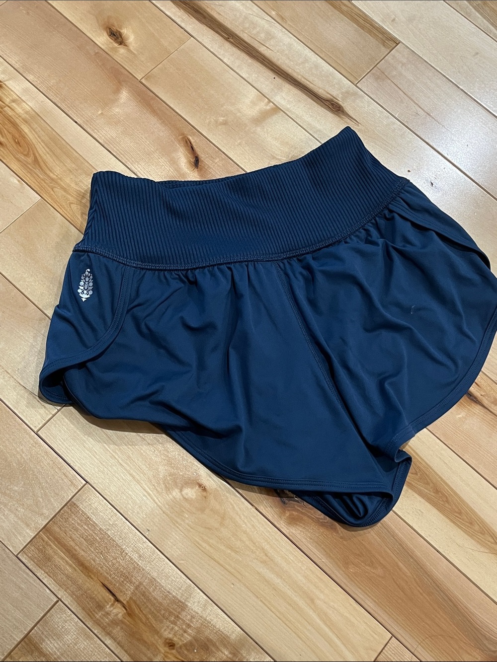 Free People FP Movement Game Time Shorts in Navy - Picture 4 of 5